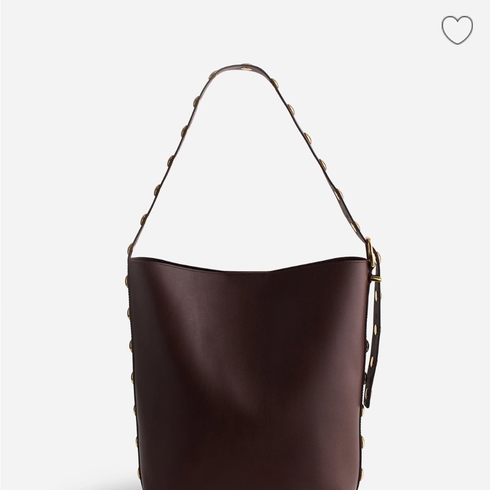 NWOT Madewell The Essential Bucket Tote in Chocolate Rasin Multi